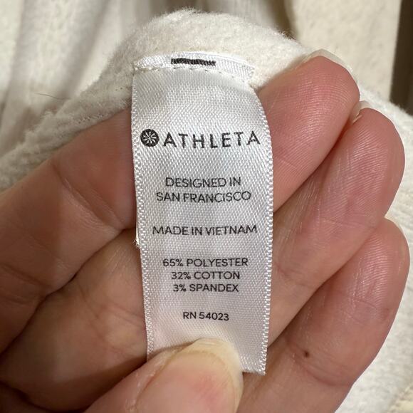 Athleta Cream Oatmeal Cozy Karma Wrap Cardigan Sz S - Picture 6 of 13